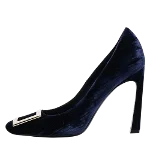 Navy Velvet Roger Vivier Heels