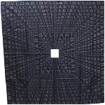 Black Silk Bvlgari Scarf