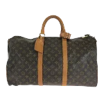 Brown Canvas Louis Vuitton Keepall