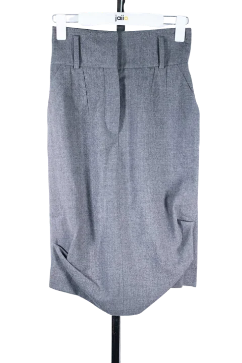 Grey Wool Sonia Rykiel Skirt