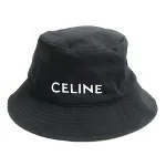Black Fabric Celine Hat
