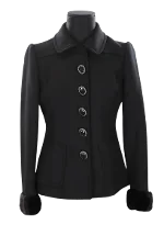 Black Wool Blumarine Jacket