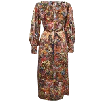 Multicolor Silk Dries Van Noten Dress