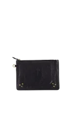 Black Leather Jérôme Dreyfuss Clutch