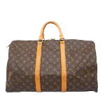 Brown Canvas Louis Vuitton Keepall