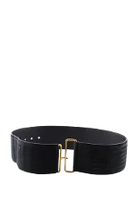 Black Leather Yves Saint Laurent Belt