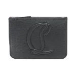 Black Leather Christian Louboutin Wallet