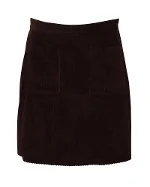 Burgundy Cotton A.P.C. Skirt