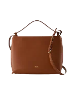 Brown Leather A.P.C. Crossbody Bag