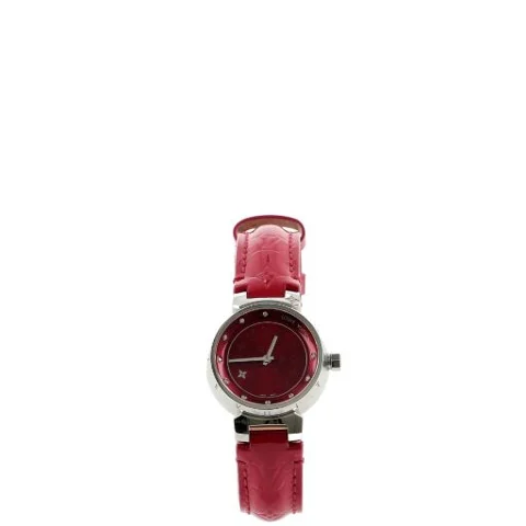 Red Stainless Steel Louis Vuitton Watch