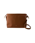 Brown Leather A.P.C. Crossbody Bag