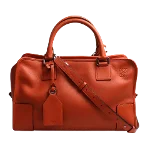 Orange Leather Loewe Travel Bag