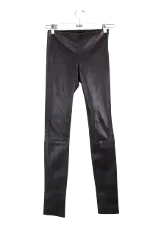 Black Leather The Row Pants