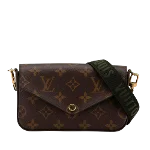 Brown Canvas Louis Vuitton Pochette Felicie