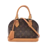 Brown Leather Louis Vuitton Alma