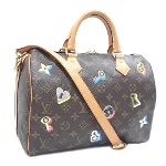 Brown Fabric Louis Vuitton Travel Bag