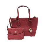 Burgundy Leather Michael Kors Shoulder Bag