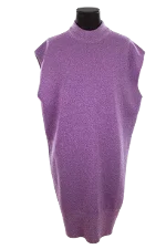 Purple Polyester Essentiel Antwerp Dress