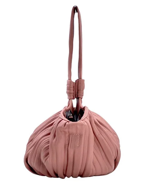 Pink Leather Max Mara Shoulder Bag