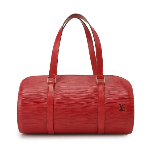 Red Leather Louis Vuitton Soufflot