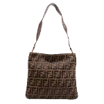 Brown Canvas Fendi Crossbody Bag