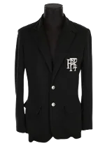 Black Fabric Ralph Lauren Jacket