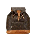 Brown Leather Louis Vuitton Montsouris