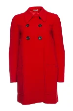 Red Wool Miu Miu Coat