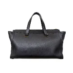 Black Leather Golden Goose Handbag