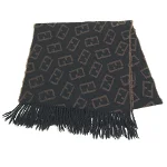 Black Wool Fendi Scarf