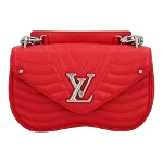 Red Leather Louis Vuitton New Wave