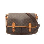 Brown Canvas Louis Vuitton Gibeciere