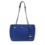 Blue Leather DKNY Tote