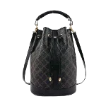 Black Canvas Bally Handbag