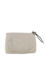 White Fur Bonpoint Pouch