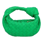 Green Leather Bottega Veneta Mini Jodie 