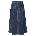 Blue Denim Alexander McQueen Skirt