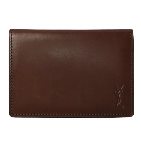 Brown Leather Saint Laurent Wallet