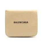Beige Leather Balenciaga Wallet