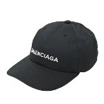 Black Cotton Balenciaga Hat