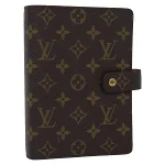 Brown Canvas Louis Vuitton Agenda