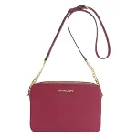 Burgundy Leather Michael Kors Shoulder Bag