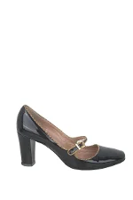 Black Leather Maliparmi Heel