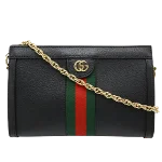 Black Leather Gucci Ophidia