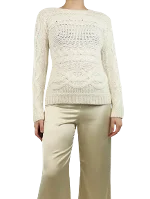 Beige Fabric Maje Sweater