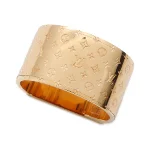 Gold Fabric Louis Vuitton Brooch