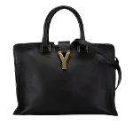 Black Leather Yves Saint Laurent Handbag