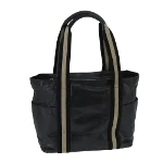 Black Leather Bally Tote