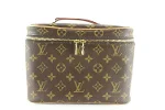 Brown Canvas Louis Vuitton Bowling Vanity