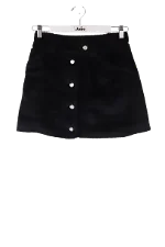 Black Wool Courrèges Skirt